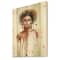 Designart - Portrait of African American Woman XIII - Modern Print on Natural Pine Wood
